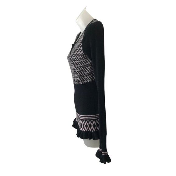 Milly Of New York Black And Pink Y2K Sweater Size M - Picture 5 of 9